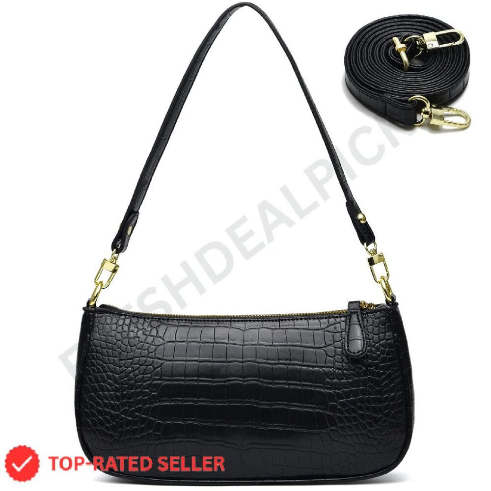 Retro Classic Tote Shoulder Bag Elegant Crossbody Purse Chic Minimal